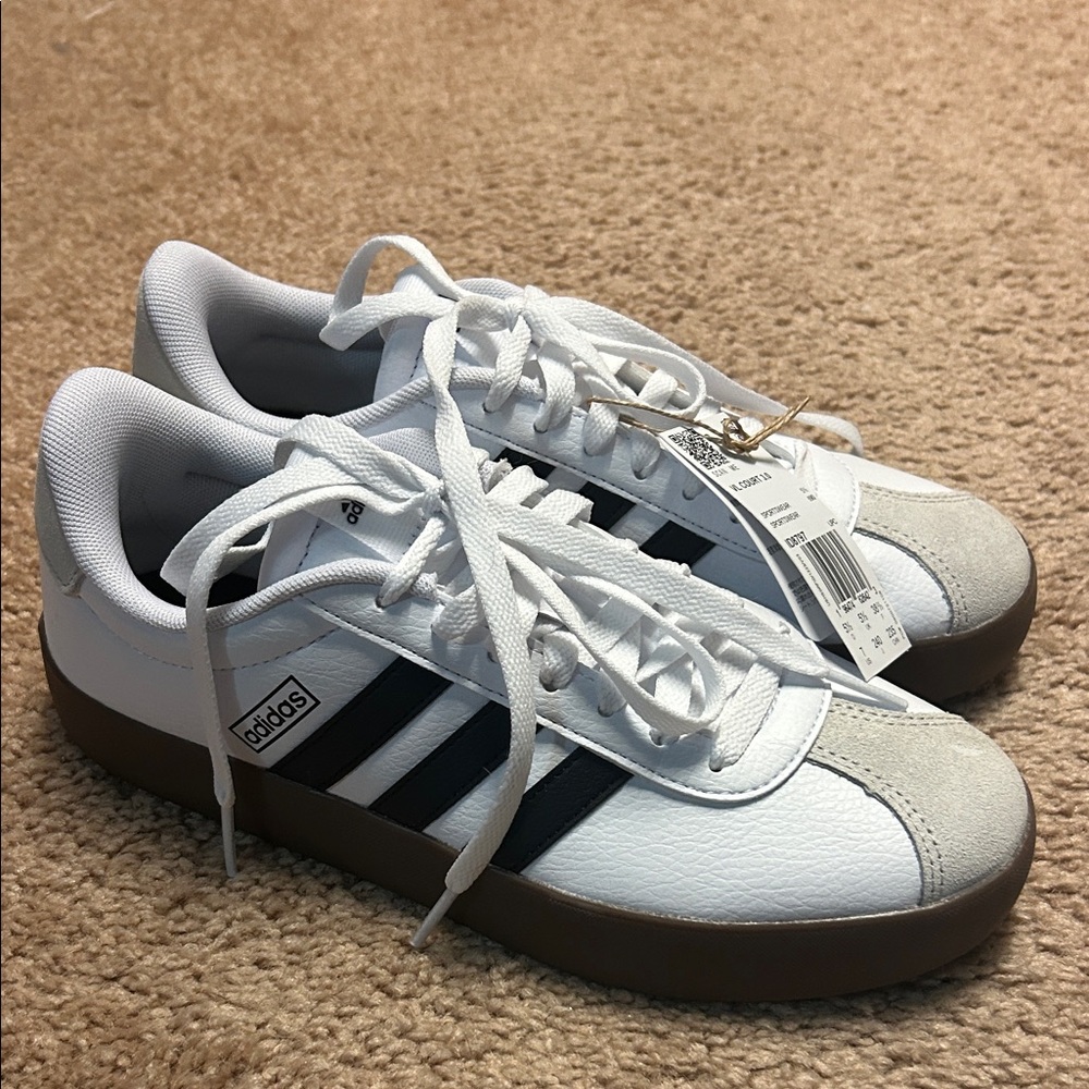 Adidas women’s White and Black Sneakers